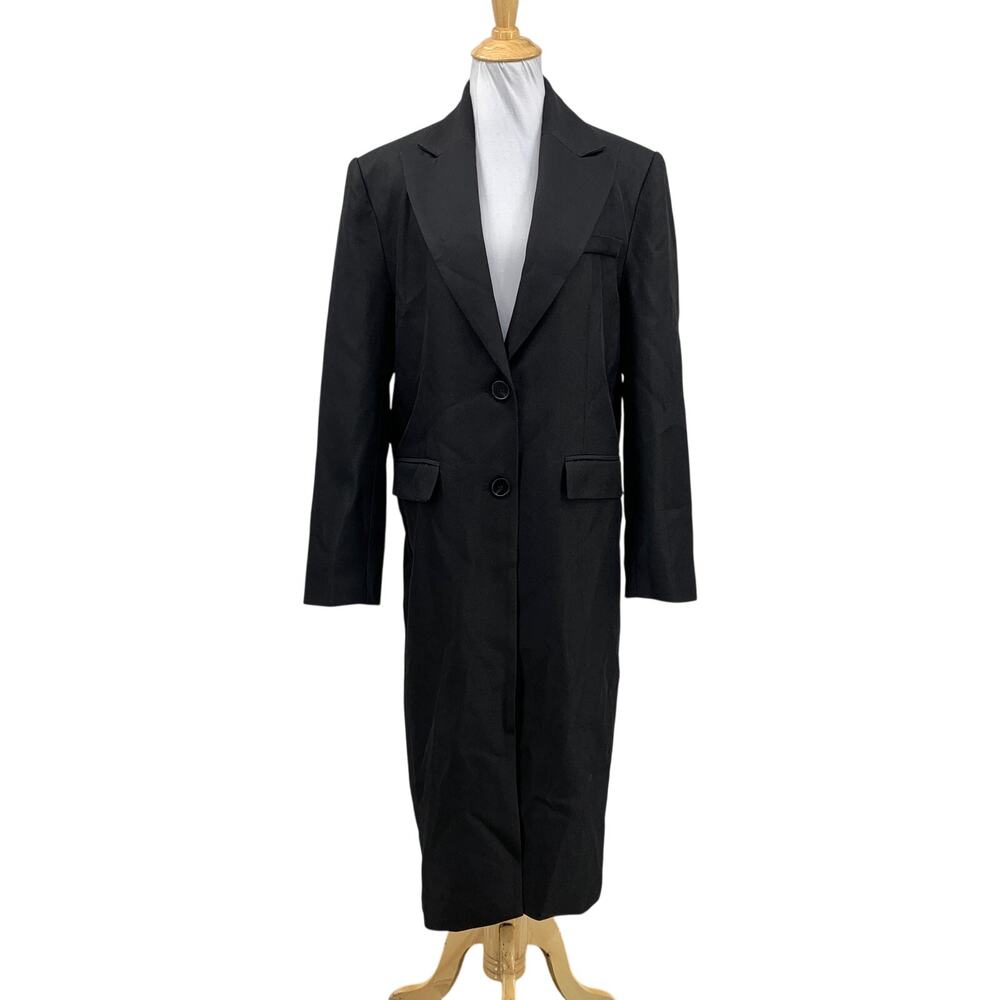 ASTR The Label Coat Women S Small Brylee Single Breasted Midweight Shoulder Pads